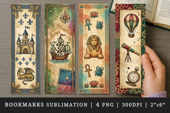 Download Historical Bookmark Design Set - Design Collection