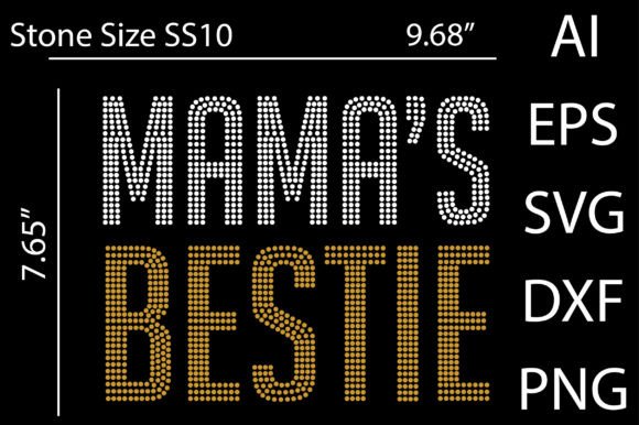 Download MAMA’S BESTIE RHINESTONE DESIGN - Design Collection