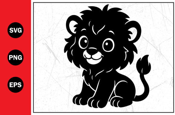 Download Cartoon Lion Silhouette Svg Png Design - Design Collection