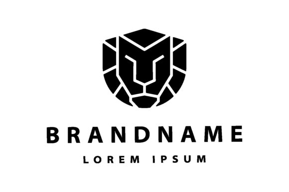 Download Simple Lion Logo Vector Design - Design Collection
