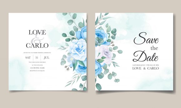 Download Vintage Wedding Invitation Floral Design - Design Collection