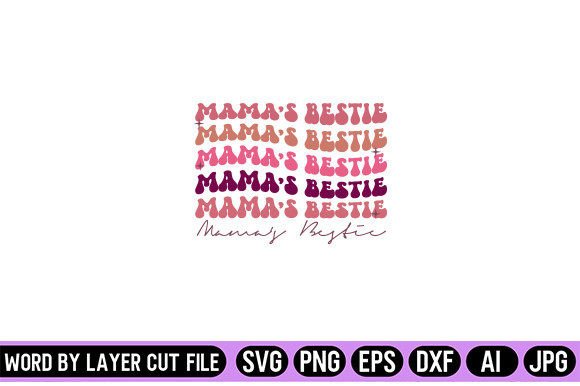 Download Mama’s Bestie Retro Design - Design Collection