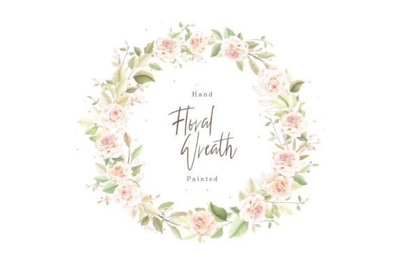 Download Watercolor Rose Wreath Design - Design Collection