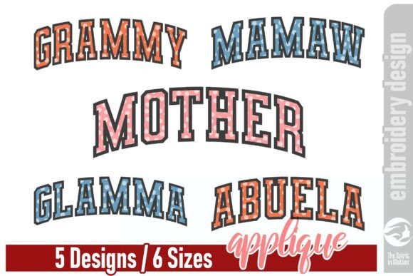 Download Mother's Day Applique Design Bundle - V4 - Design Collection