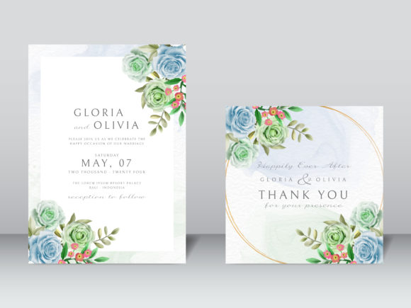 Download Elegant Wedding Invitation Floral Design - Design Collection