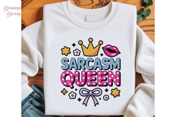 Download Sarcasm Queen Bubbly Design PNG Clipart - Design Collection