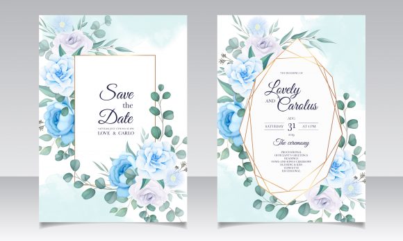 Download Vintage Wedding Invitation Floral Design - Design Collection