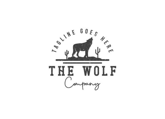 Download Wild Wolf on the Desert Logo Design - Design Collection