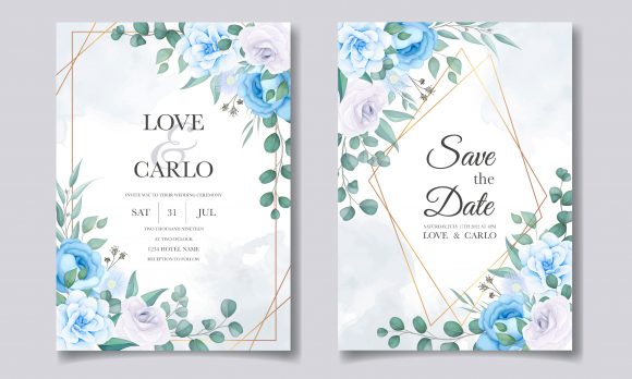 Download Vintage Wedding Invitation Floral Design - Design Collection
