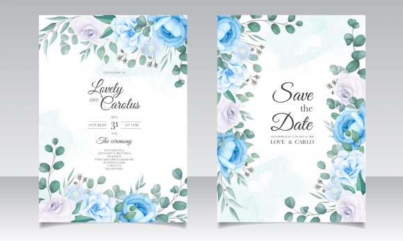 Download Vintage Wedding Invitation Floral Design - Design Collection