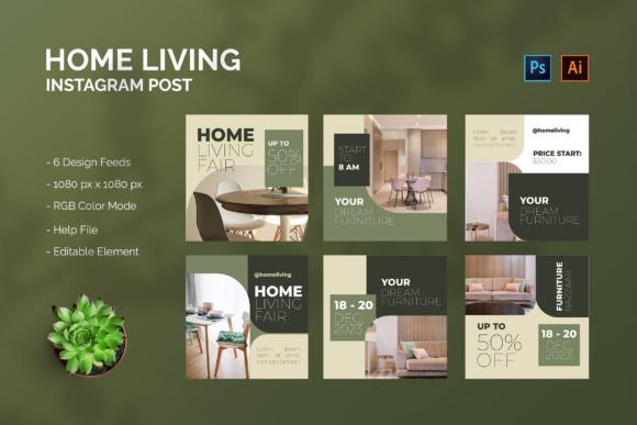 Download Home Living Fair - Instagram Post - Home living Collection