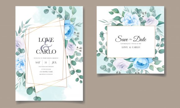 Download Vintage Wedding Invitation Floral Design - Design Collection
