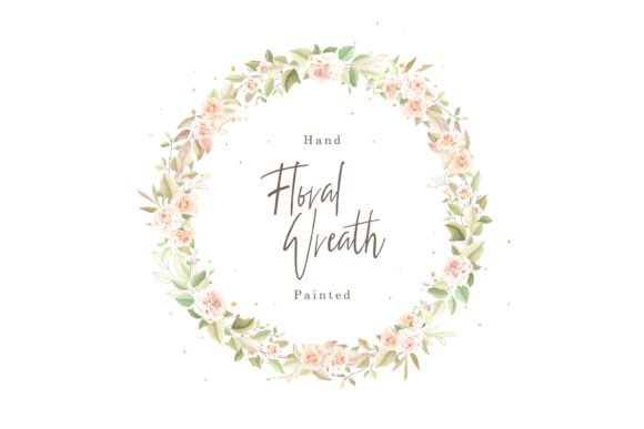 Download Watercolor Rose Wreath Design - Design Collection