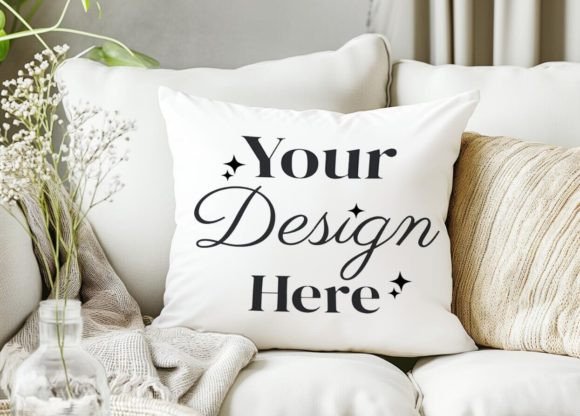 Download Home Living Room Pillow Mockup PSD - Home living Collection