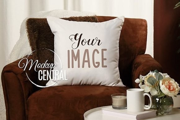 Download Home Living Room Chair Mockup Pillow - Home living Collection