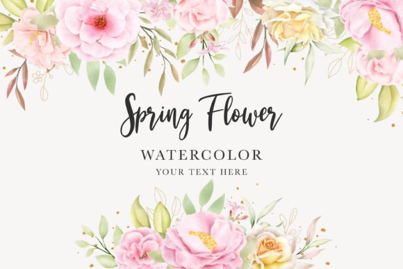 Download Watercolor Rose Background Design - Design Collection